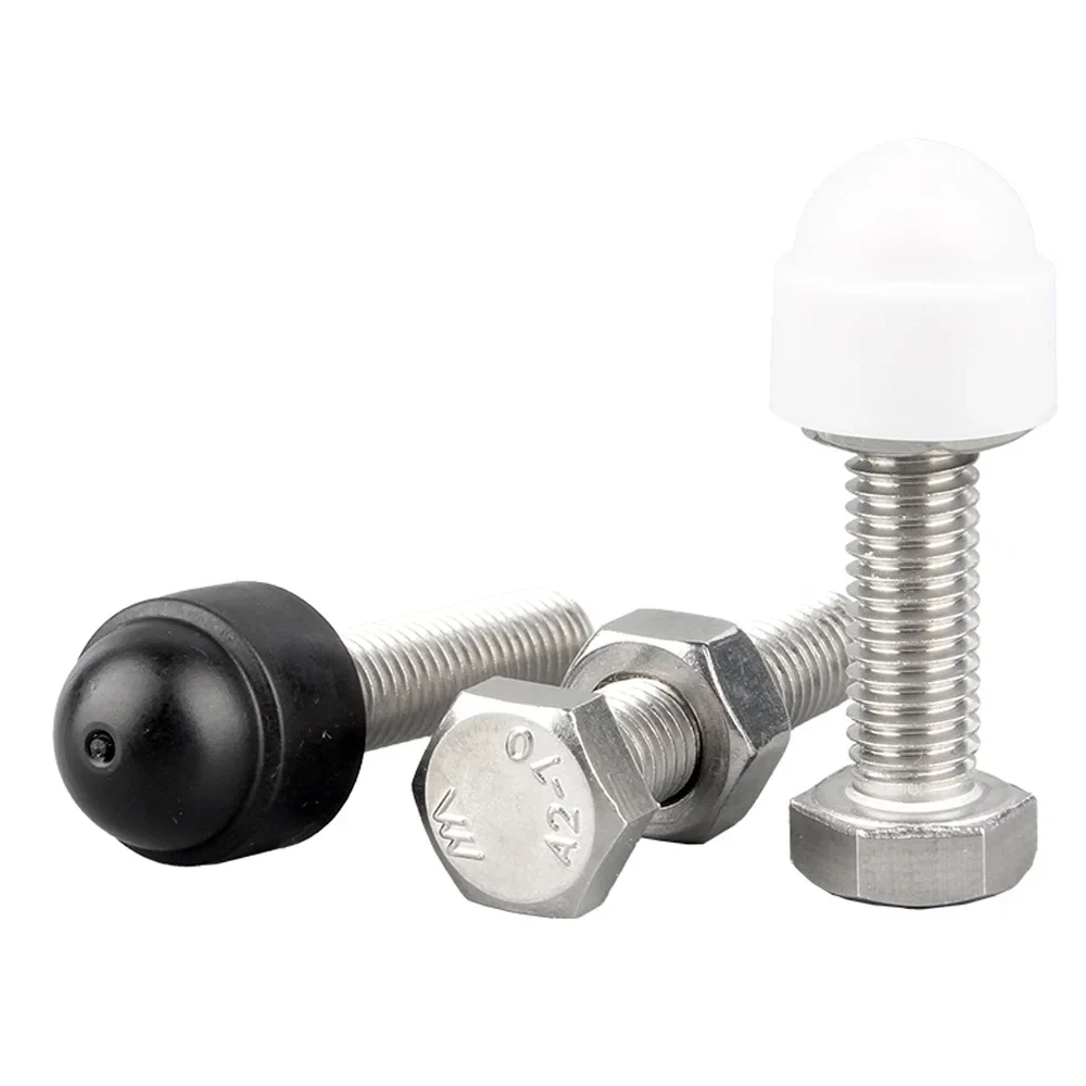 Hexagon Nuts Nut Screw Covers Screw Covers M4 M5 M6 M8 M10 M12 M14 Hex Nut Caps PE Plastic for Bolts Car Wheels Exterior Decoration