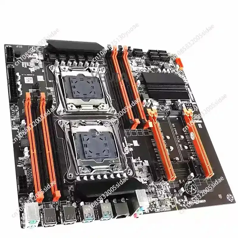 고성능 X99 듀얼 CPU/소켓 메인보드 Xeon E5 LGA2011-3 듀얼 채널 DDR4 최대 256G 서버 메인보드용