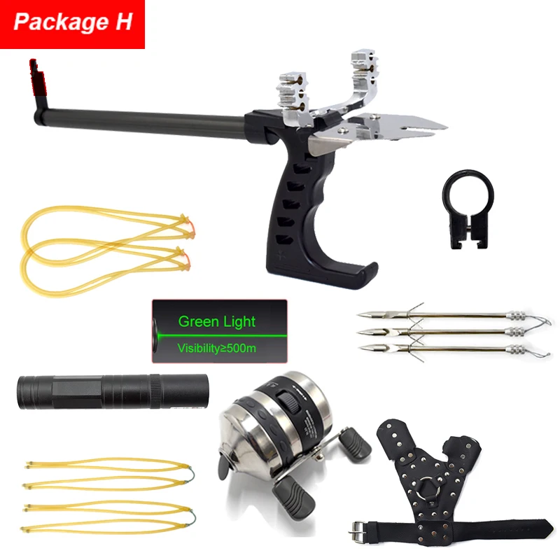 Fishing Straight Rod Slingshot Hunting High Power Precision