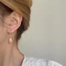  Tulip Earrings French Gentle Sweet Girl Simple Earrings Retro Fashion Trendy Earrings Romantic Flower Earrings Украшения Женские 