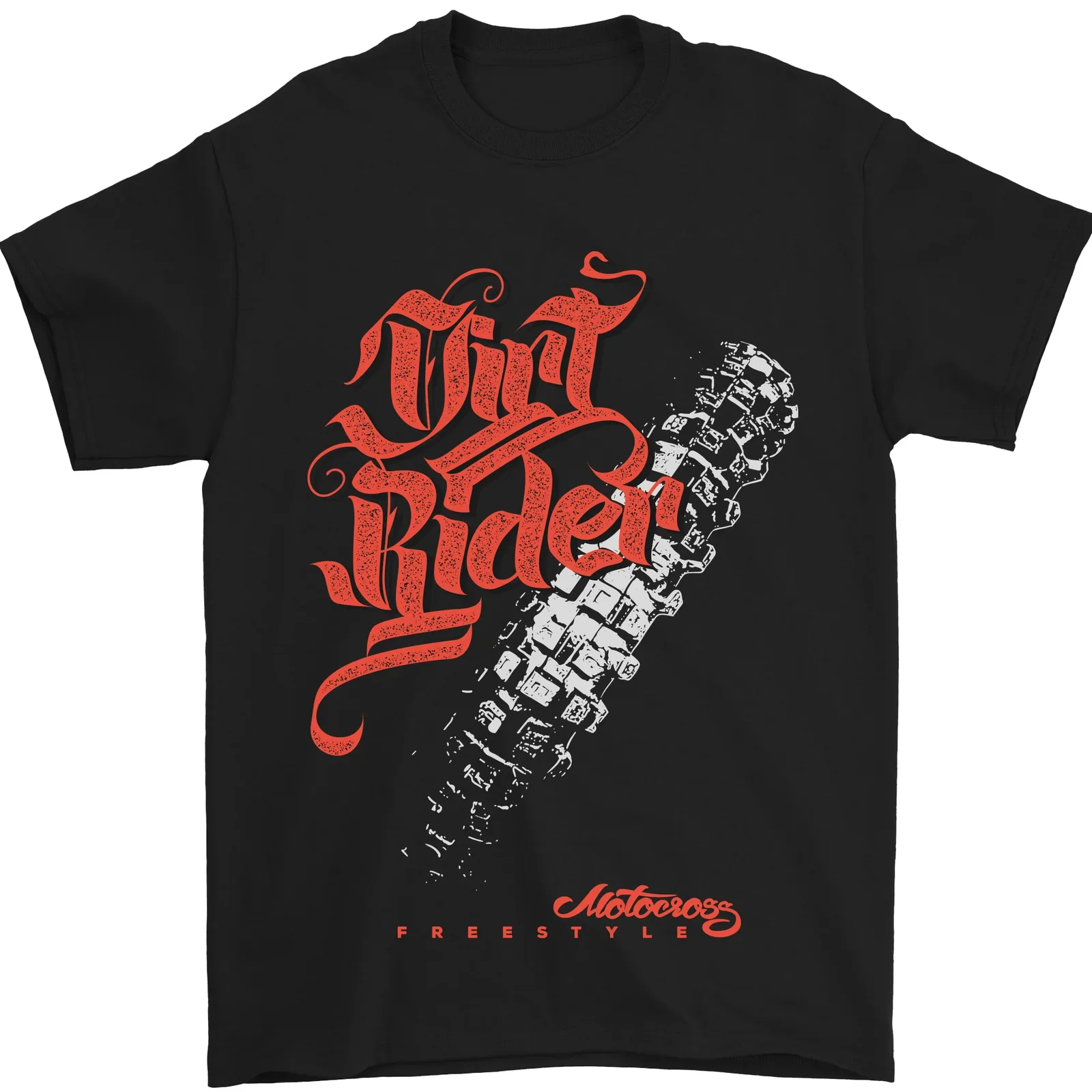 Dirty Rider Motocross Motox Bike Motorcycles T-Shirt 100% Cotone