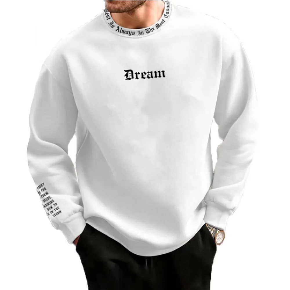 Sweatshirts Men's Tracksuits Long Sleeve Jersey Coats Male Casual Sportswear 3D Printed Letter Tops Pullover Loose Clothing