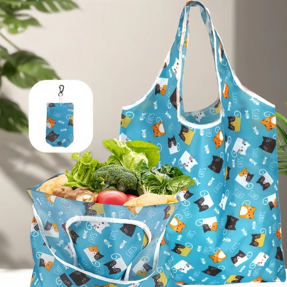 Eco-Friendly Large Capacity Foldable Reusable Shopping Tote