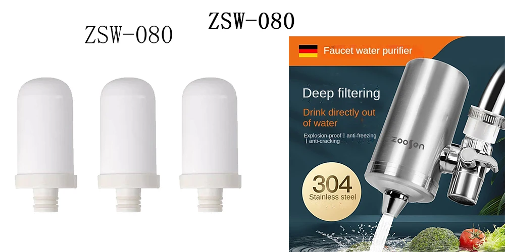 Filtro cerâmico purificador de água, cartuchos para