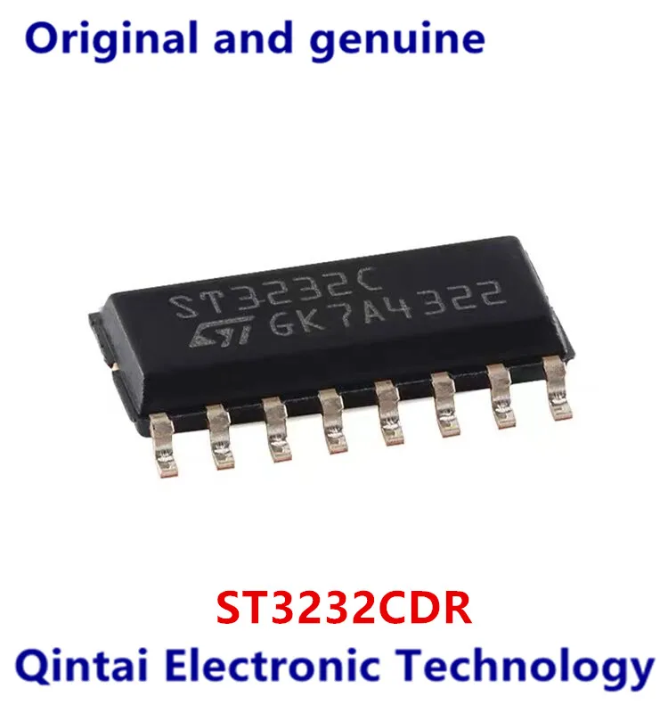 

100% Original ST3232CDR RS-232 Interface Integrated Circuit Lo Power 2Drvr/2Rcvr ST32