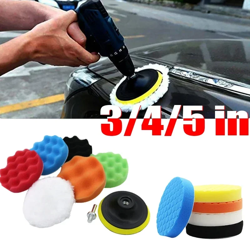 

Polishing Kit Polishing Pad Car Waxing Sponge Plate Disk Wool Wheel Auto Paint Care Polisher Pads Car Gadget Car Accessories