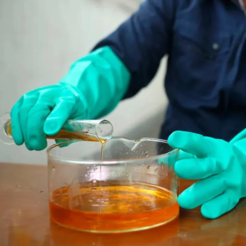Nitrile Cleaning Protective Gloves Chemical Resistant Gloves Waterproof Reuseable Nitrile Rubber Household Industrial H9F nitrile gloves protective gloves cleaning gloves