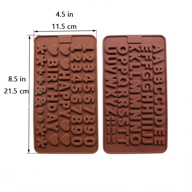 Lettere di Buon Copleanno Stapi in Silicone Lettera Inglese 2pcs