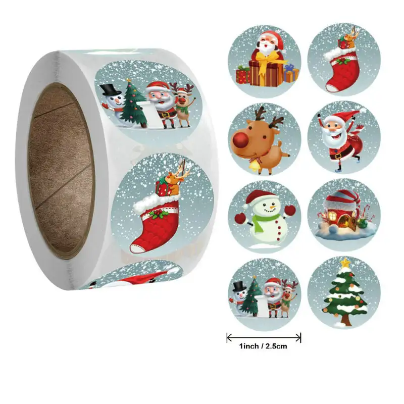 Children's Christmas gift label stickers School teachers commended students reward Self-adhesive Decorative gifts series - Image 14