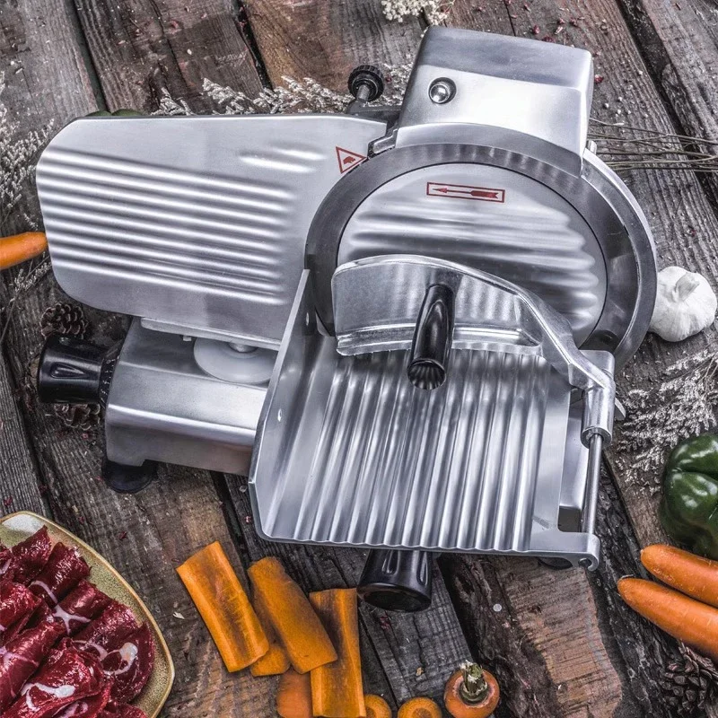 electric mutton roll slicer small frozen beef slicer meat slicer household meat slicer meat cutter artifact Commercial slicer electric semi-automatic meat slicer cutting fat beef and mutton roll machine frozen meat hand push meat planer