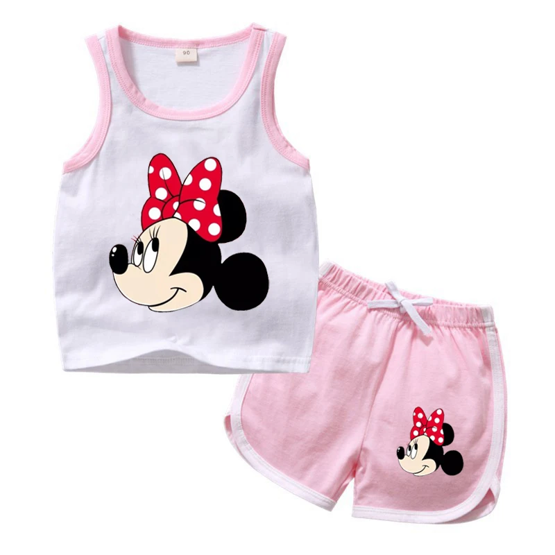 boy kid suit 2022 Casual Kids Disney Mickey Mouse Clothes Sets Brand Cotton Baby Sets Leisure Sports Boy Tee+ Shorts Sets Toddler Suit baby suit boy Clothing Sets