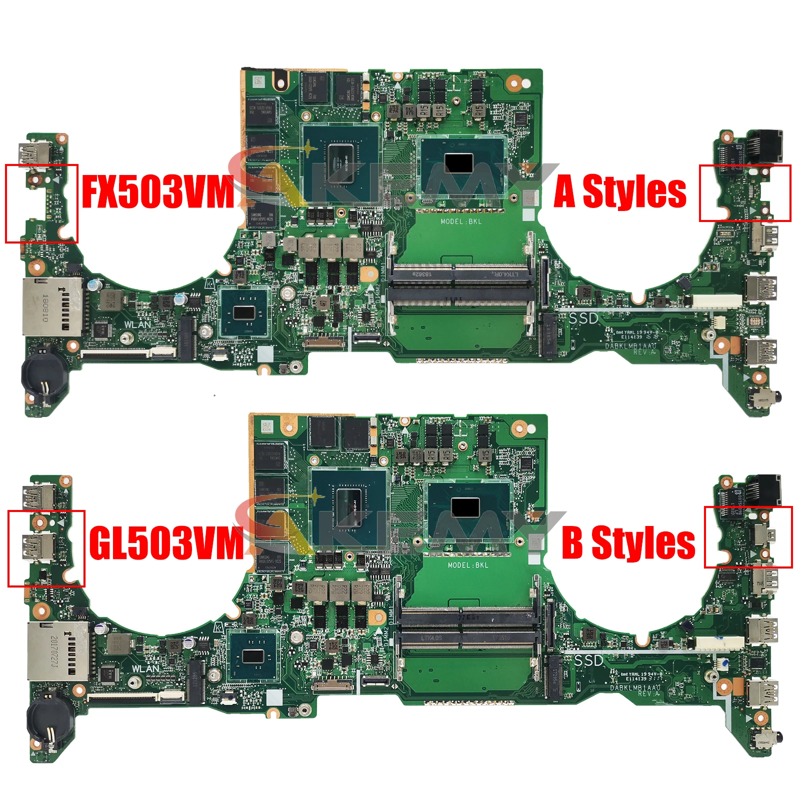 Рисунок 2 - Материнская плата GL503VM для ноутбука
