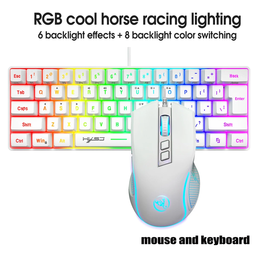 Gaming Keyboard And Mouse Combo Compact Mechanical Set_voghion.com