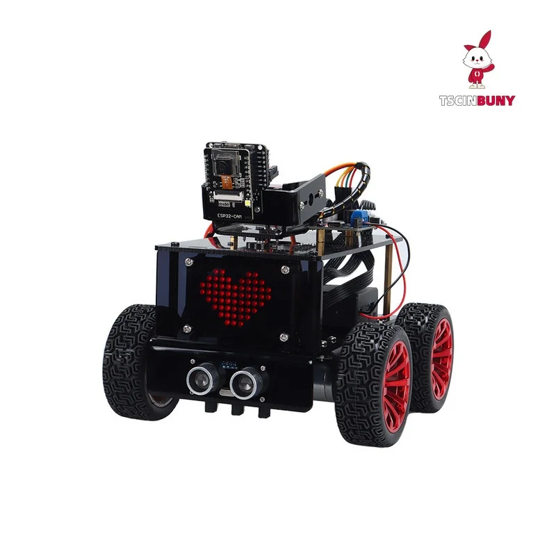 코딩 장난감 DIY 키트 전자제품 RC 로봇 모델 키트 ESP32 카메라 멀티 섀시 라즈베리 파이 호환 오픈 소스 SDK
