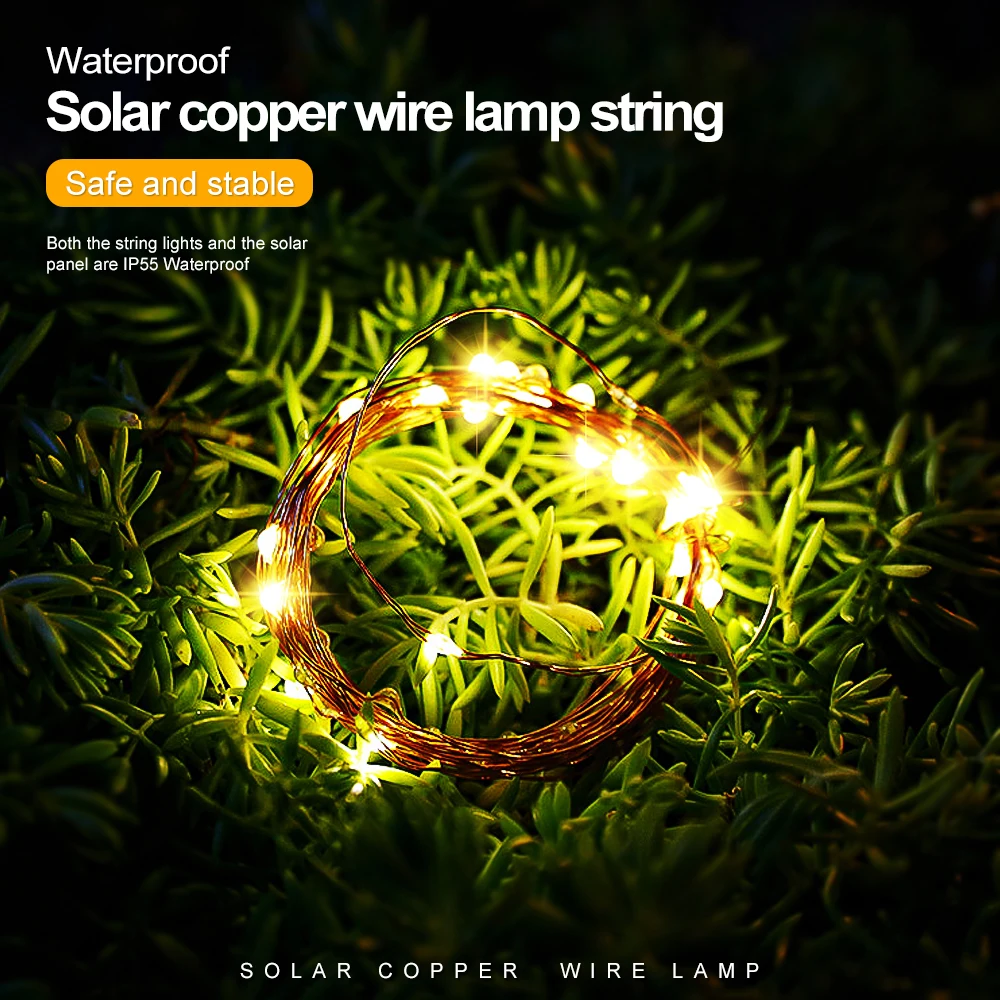 4Pack/2Pack Solar String Fairy Lights 300LED/200LED Garden Wedding Outdoor Waterproof String Lights Christmas Decoration Light