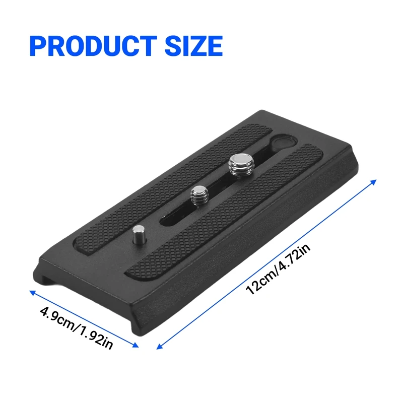 Sports Camera Extended Quick Release Plate For Manfrotto 500Ah 701 577 PTZ Bainuo S4 S6