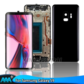 Schermo LCD TFT per Samsung Galaxy S9 con cornice Cover posteriore Display Touch Screen Digitizer Assembly LCD
