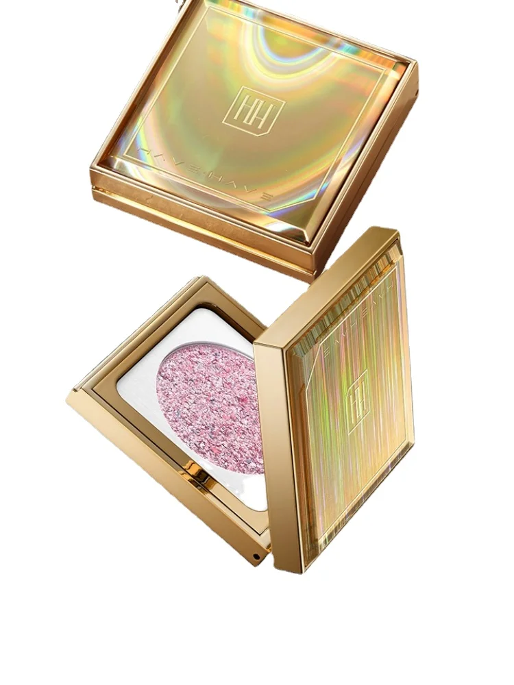 

HXL Highlight Thin and Glittering Contour Compact Shadow Ginger Diamond Glitter Matte Face Brightening