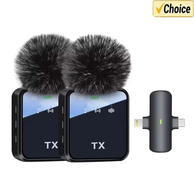 3in1 Microphone for iPhone/Android, Wireless, 328ft Transmission, Mini ...