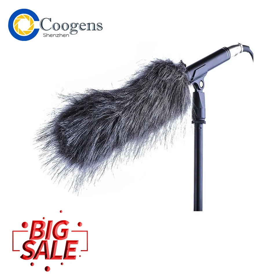 

24CM*5CM Grey Microphone Windshield Fur Wind Muff For Camera Recorder Rode Shotgun Video Mic / microphone SGC-568/578