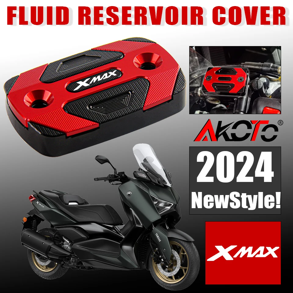 Фото Аксессуары Крышка Резервуара передней тормозной жидкости для YAMAHA X-MAX XMAX 125 250 300 400-2017 XMAX300 XMAX400 XMAX250 детали №1