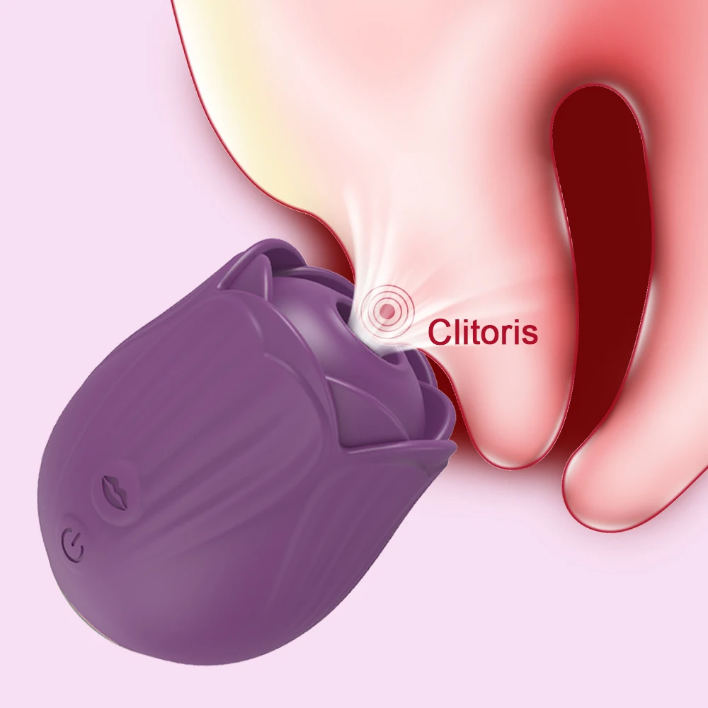 Sucking Vibrator for Women Clitoris Stimulator Oral Nipple Rose-Toys Vacuum Clit Sucker Female Sex Toys for Adults 18