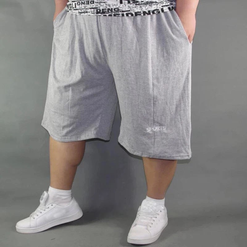 Men plus size shorts plus size 10XL 8XL 9XL waist 142cm summer large elastic sports casual loose large size 60 blue shorts 4