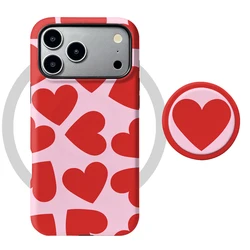 Magnetic Love Heart Phone Holder Case with 2 - in - 1 Film Protection - iPhone 6 s (2H1QNZJ - JSS047)