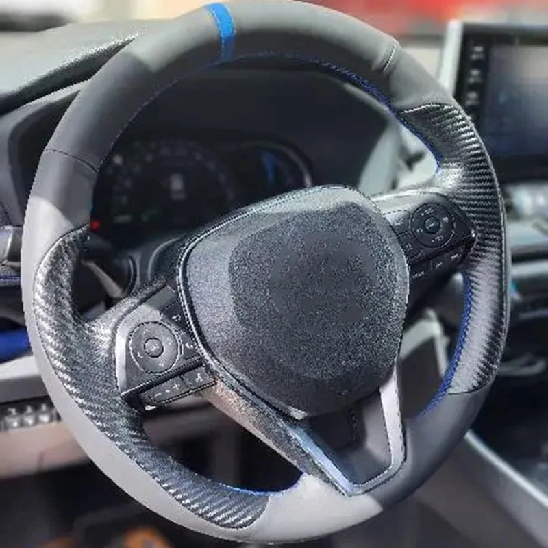 

Чехол на руль из натуральной кожи для Toyota Avalon Camry Crown 2018-2021 RAV4 2019