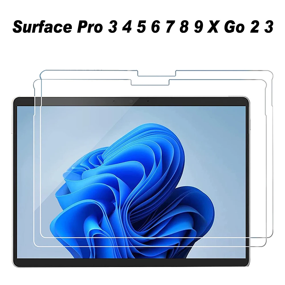 Screen Protector for Microsoft Surface Pro 9 5G 2022 8 X 13 inch 7 Plus 6 5  4 12.3 Tempered Glass for Surface Go 3 2 2020 10.5 - AliExpress