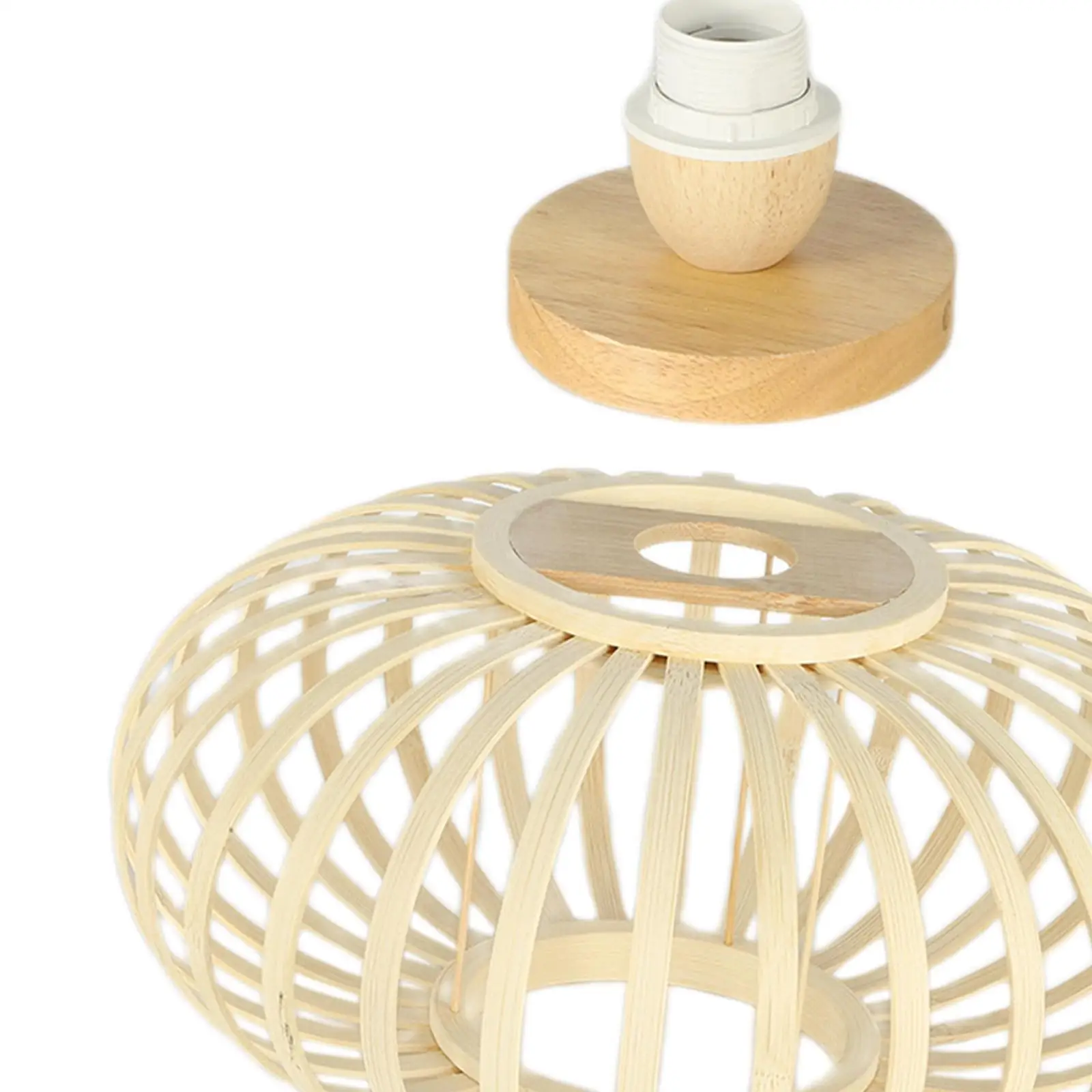 Ceiling Lamp EU Plug E27/E26 Woven Ceiling Light Shade for Home Bathroom Bar