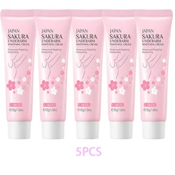 Laikou Sakura Brightening Underarm and Body Cream - Korean Skincare (5pcs)