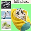 2PCS Shoe Washing Bag Washing Machine Laundry Bags with Zipper Closure Shoes Cleaning Bag Shoes Laundry Fluffy Fibers Sneaker 4