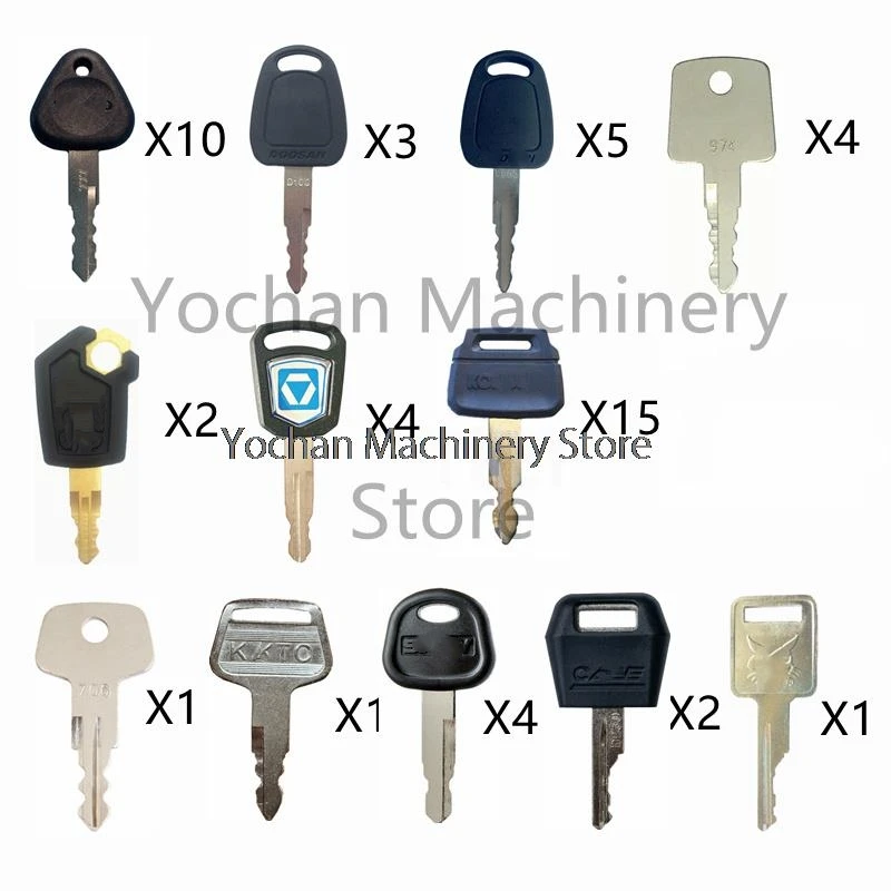 

Ignition Key For Caterpillar Volvo Doosan For Sakai Case Kobelco For Kato Liebherr XCMG Sany Bobcat Dozer Excavator Loader