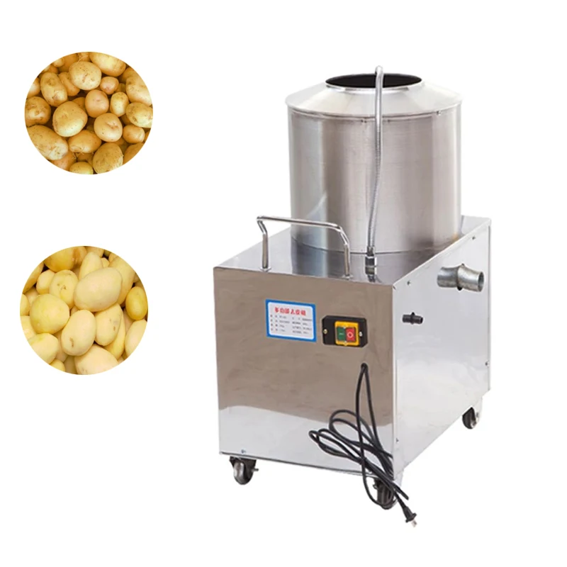 Machine à épluche-pommes de terre machine de traitement de la pomme de terre  machine de nettoyage des rouleaux d'épluche-pommes Robot ménager - Chine  Machine à éplucher les pommes de terre à rouleaux