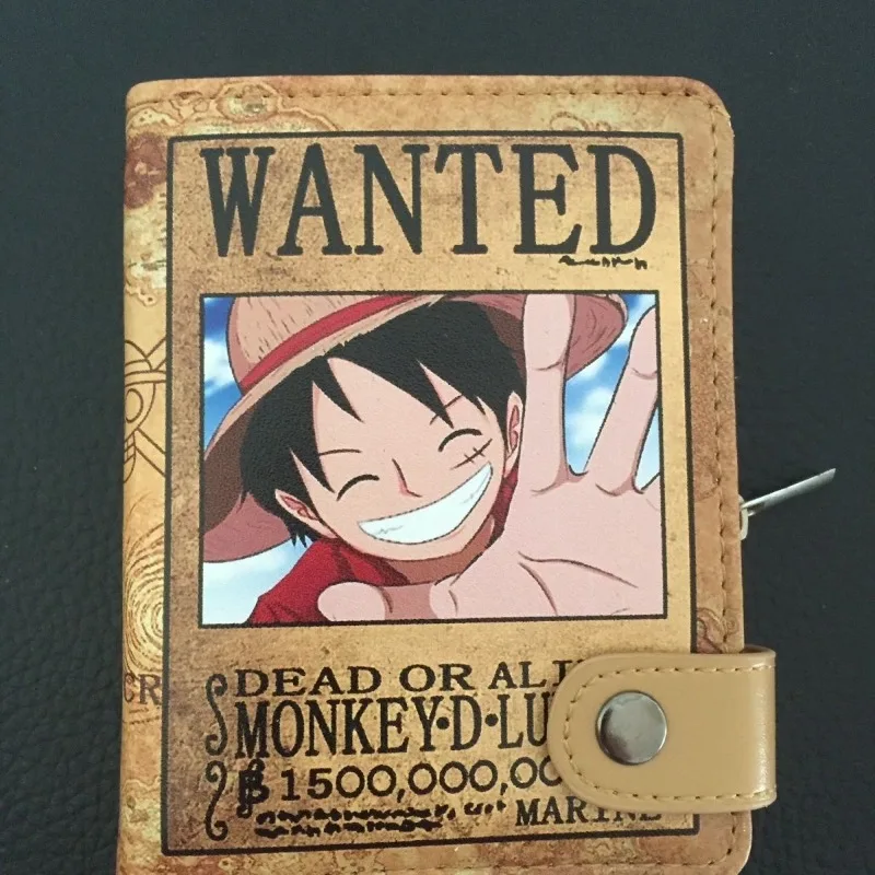 One Piece Animation Peripheral Luffy Personalized Wallet Kawaii Cute Creative Cartoon Coin Purse Card Bag Holiday Gift Wholesale Sneakatelier