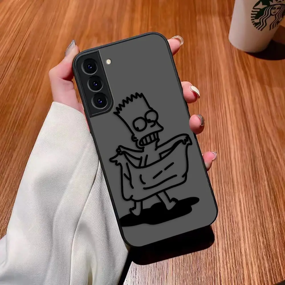 Matte Case for Samsung Galaxy S23 S22 S21 S20 S10 4G S9 S8 Plus ULTRA 5G LITE Case Funda Coque Capa Shell Movie The S-Simpsons-S