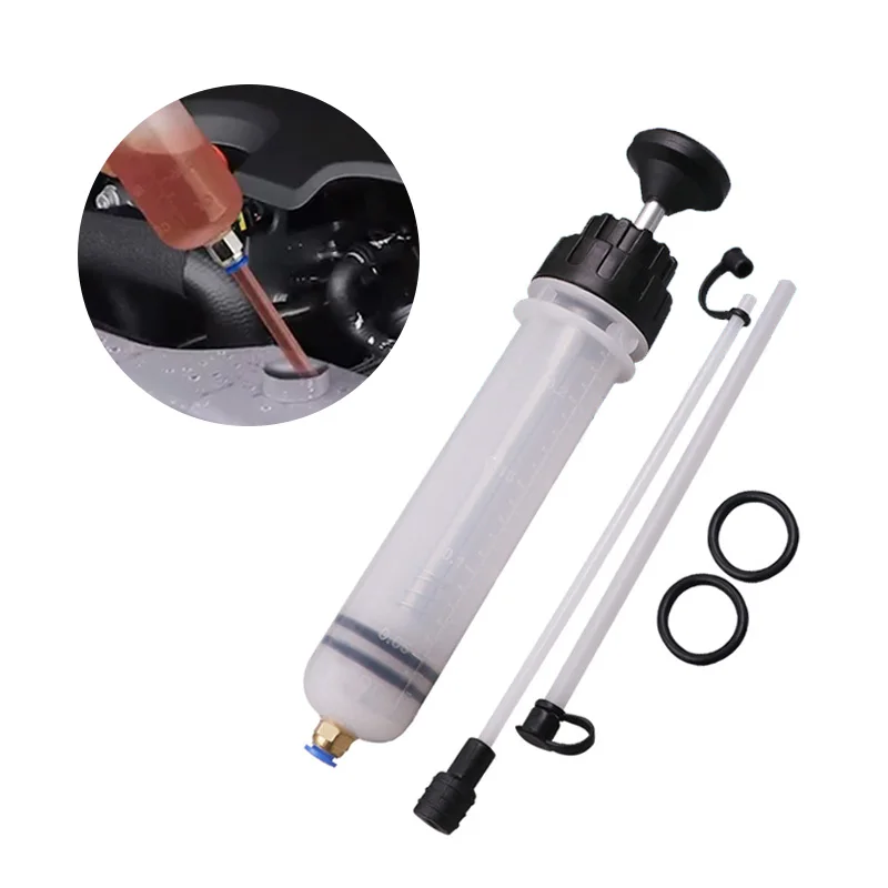 Car Oil Extractor Auto Oil Change Syringe Hose Manual Fuel Suction Filler Fluid Change Evacuator Pump