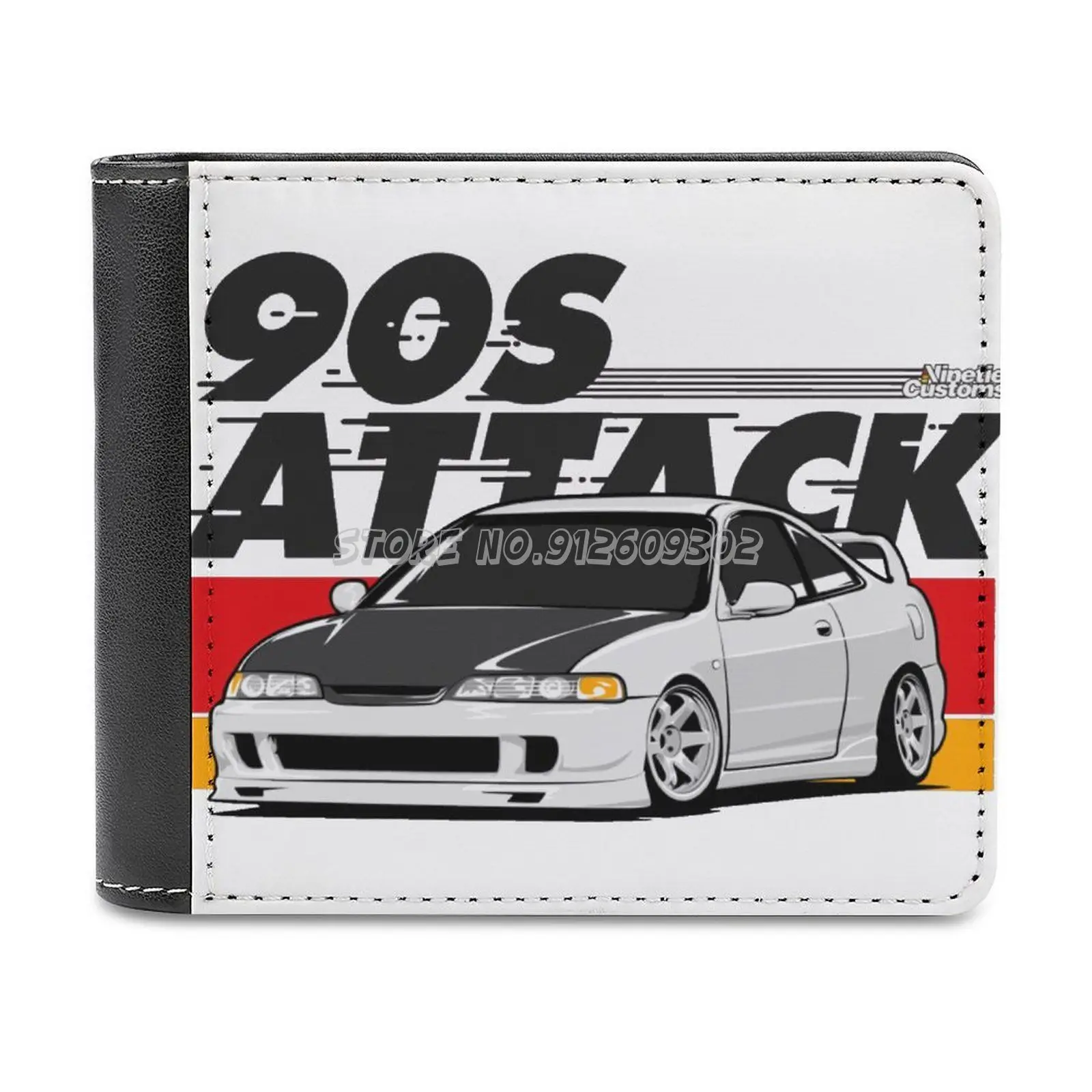 Кожаный кошелек Integra 90s с отделением для кредитных карт Роскошный Jdm японские