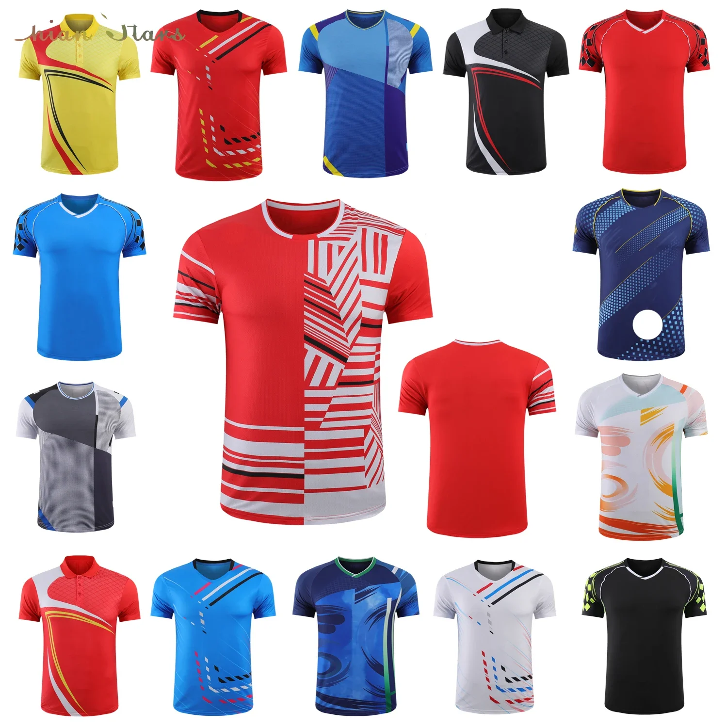 

Tennis shirt Women Men ,Girls Table Tennis T shirt uniforms, table tenis shirt, Boys Badminton T-Shirt, PingPong Jersey Clothes