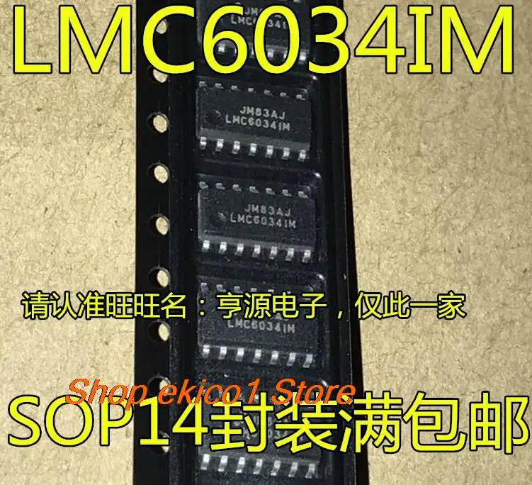 

10 шт., Оригинальные запасные части LMC6034 LMC6034IMX LMC6034IM SOP-16