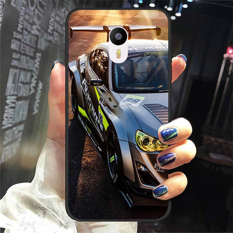 For Meizu M3 Cover Soft Silicone Bumper For MEIZU M 3 Meilan 3 Phone Back Case Covers Coque Fashion Cartoon JDM Sports Car Funda 