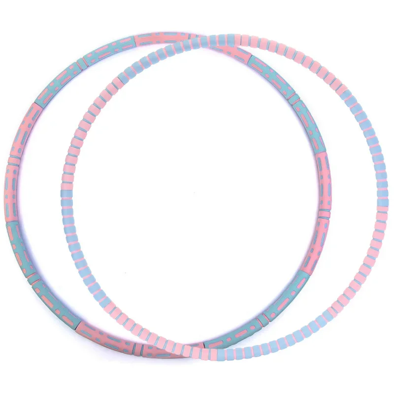 Removable And Adjustable Fitness Equipment Sponge Massage Aggravated Huula Hoop Thin Waist Trainer Massage Sports Hoops