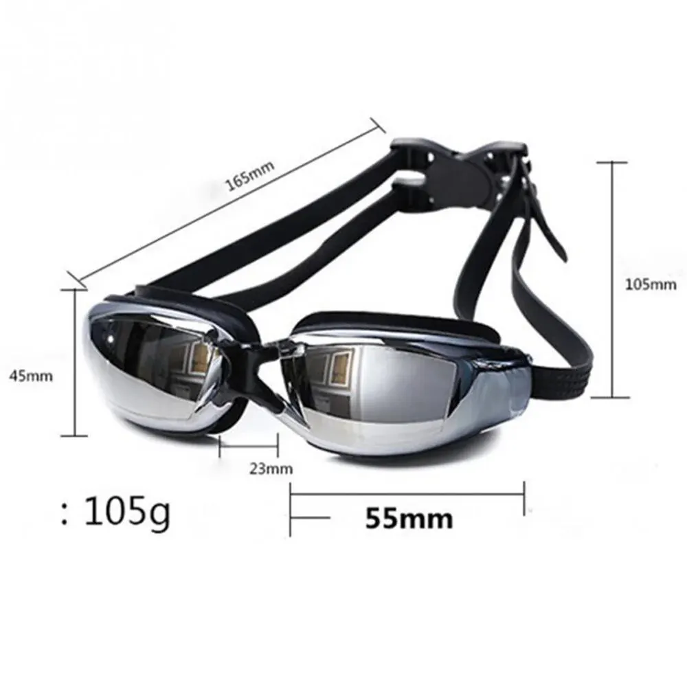 Professional Adult Anti-fog UV Protection Lens Men Women Swimming Goggles Waterproof Adjustable Silicone Swim Glasses