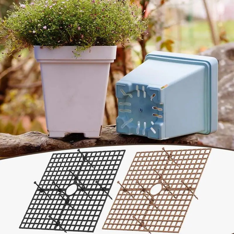 Plant Pot Soil Covers Protector Cuttable Plant Grid Flower Pot Cover