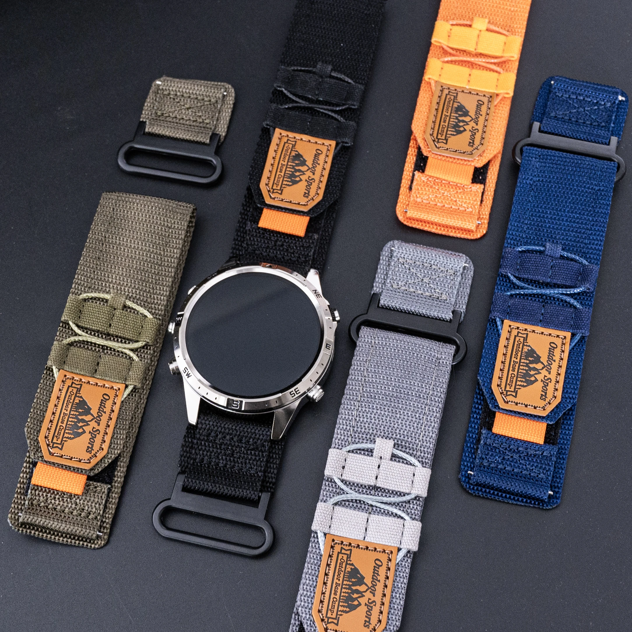 Versatile 22mm Nylon Smartwatch Strap - Sport Band Replacement