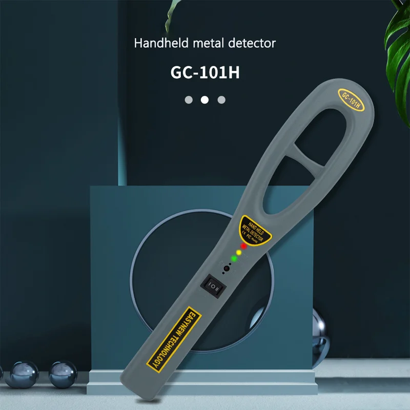 

GC-101H Station Airport High-sensitive Special for Security Inspection Handheld Metal Detector Sound-light Vibration Alarm Tool