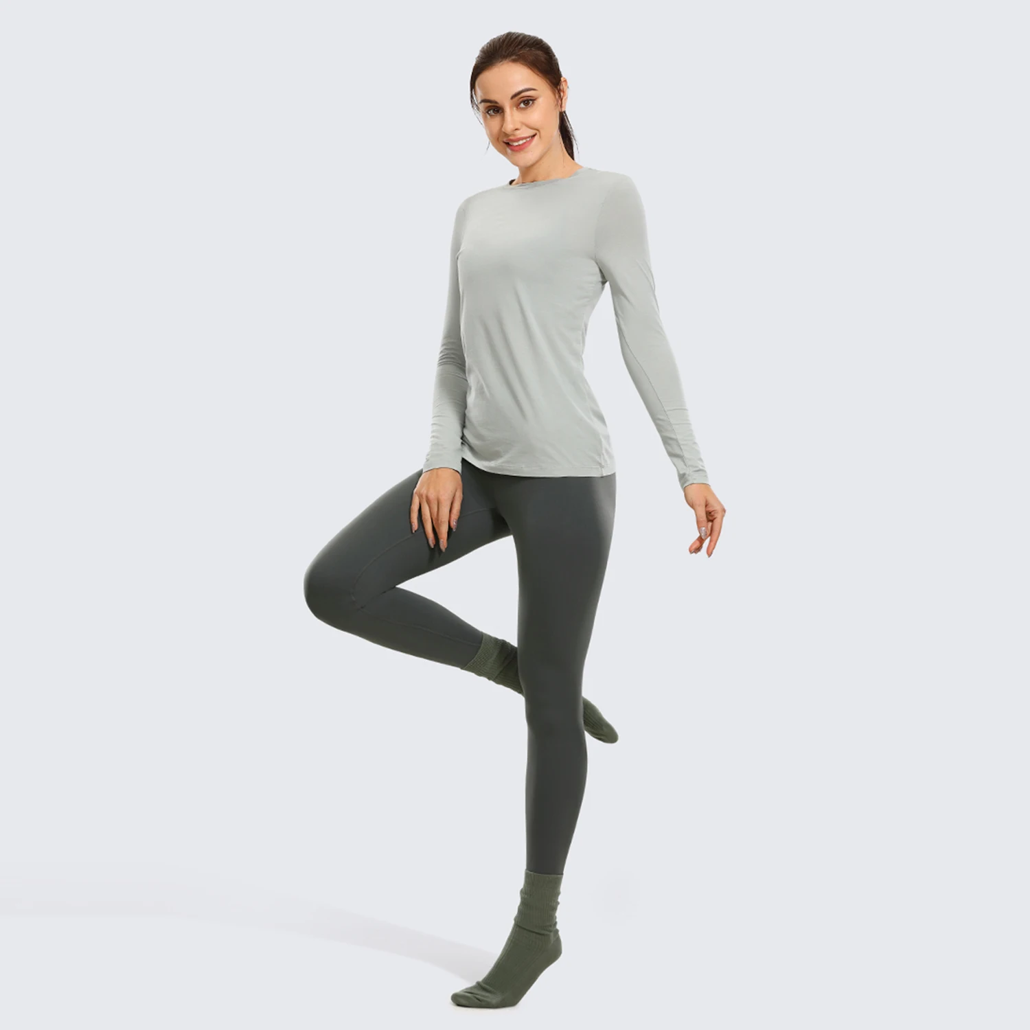  CRZ YOGA Light-Fleece Warm Leggings for Women 28