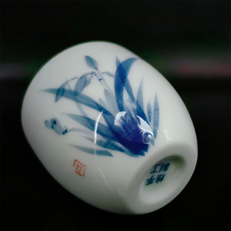 Chinese Porcelain Unusual Ceramic Cup Jingdezhen Teeware Teware Accessories Hand Made Aesthetic For Tieguanyin Puer Oolong Tea