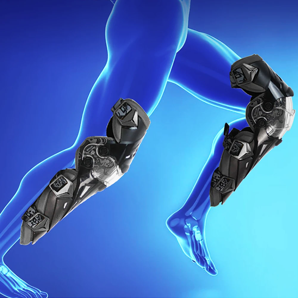 모토크로스 무릎 보호대 낙상 방지 내마모성 오토바이 보호대 스포츠 무릎 보호대 야외 오토바이 라이딩 보호 장비